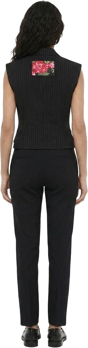 Dolce & Gabbana Black Cotton Sleeveless Jacket