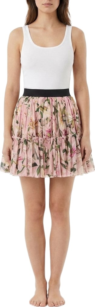 Dolce & Gabbana Pink Silk Mini Skirt