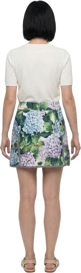 Dolce & Gabbana Bicolor Cotton Mini Skirt