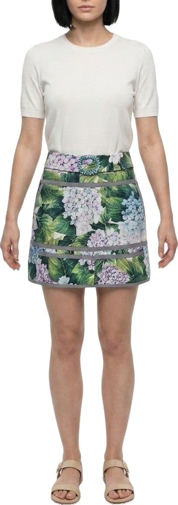 Dolce & Gabbana Bicolor Cotton Mini Skirt