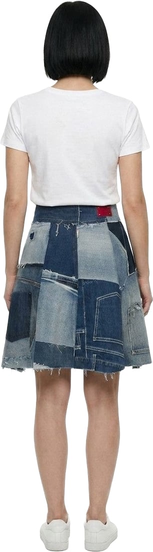 Dolce & Gabbana Multicolor Denim Skirt