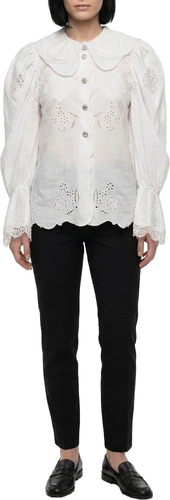 Dolce & Gabbana White Cotton Blouse