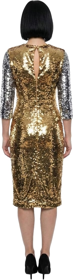 Dolce & Gabbana Silver Polyester Cocktail Dress