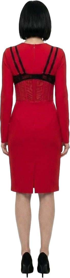 Dolce & Gabbana Red Elastane Cocktail Dress