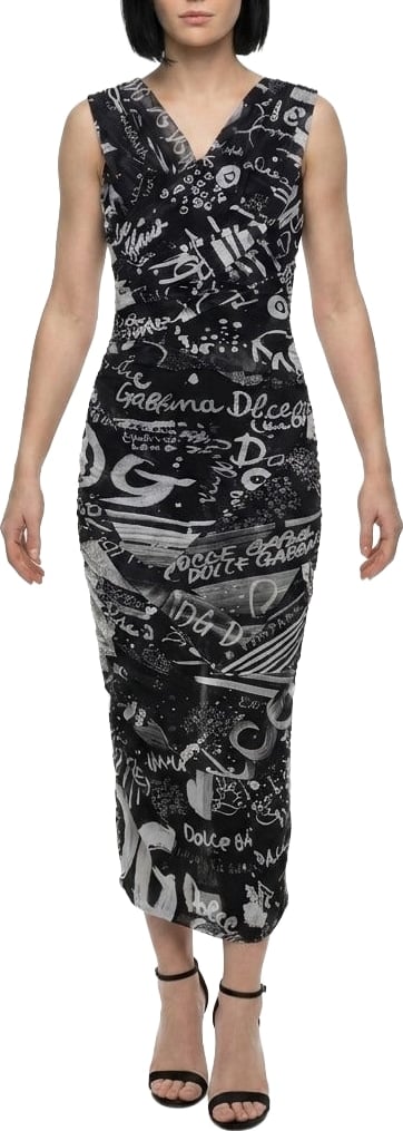 Dolce & Gabbana Bicolor Elastane Casual Dress