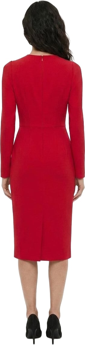 Dolce & Gabbana Red Acetate Cocktail Dress