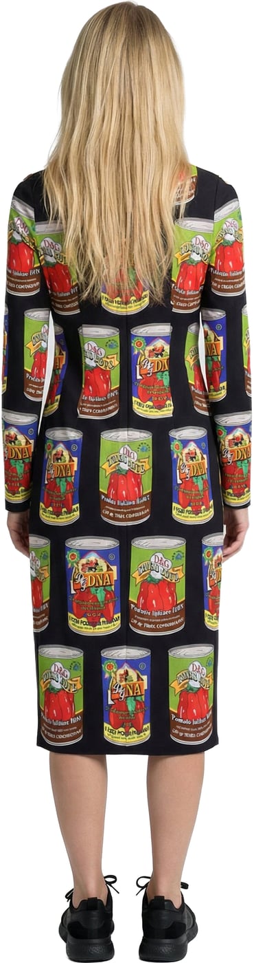Dolce & Gabbana Multicolor Elastane Casual Dress