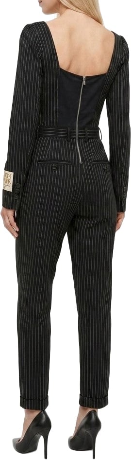 Dolce & Gabbana Black And White Cotton Jumpsuit