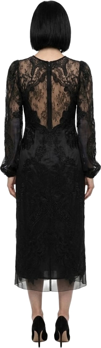 Dolce & Gabbana Black Cotton Cocktail Dress