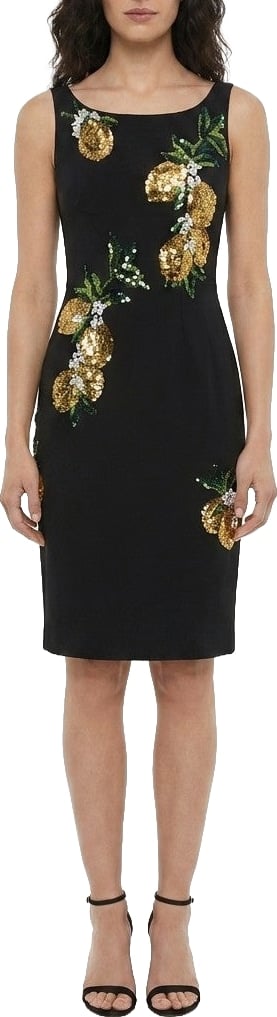 Dolce & Gabbana Black Cotton Cocktail Dress