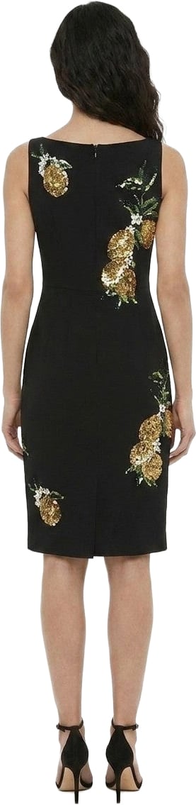 Dolce & Gabbana Black Cotton Cocktail Dress