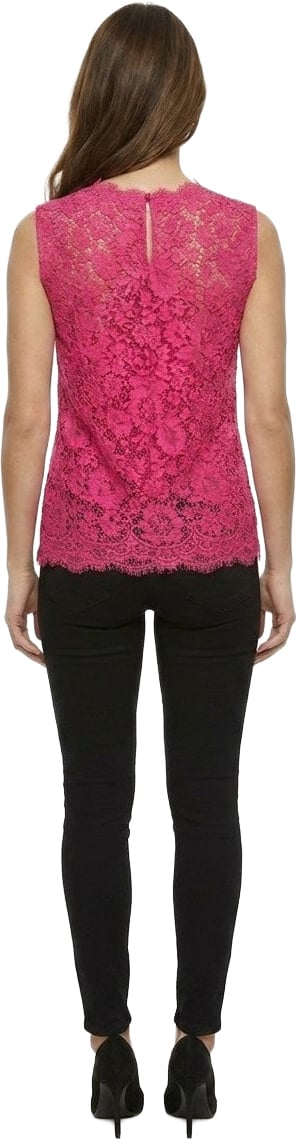 Dolce & Gabbana Pink Cotton Sleeveles T-Shirt