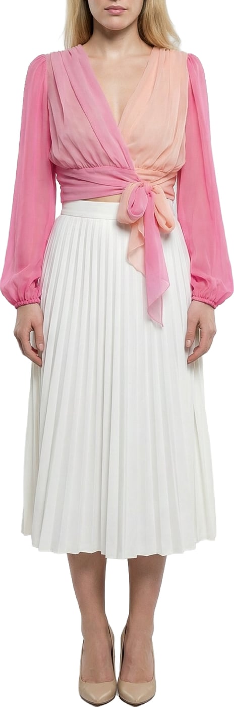 Dolce & Gabbana Pink Silk T-Shirt