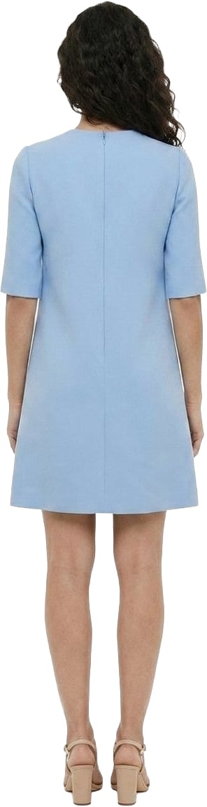 Dolce & Gabbana Light Blue Virgin Wool Casual Dress