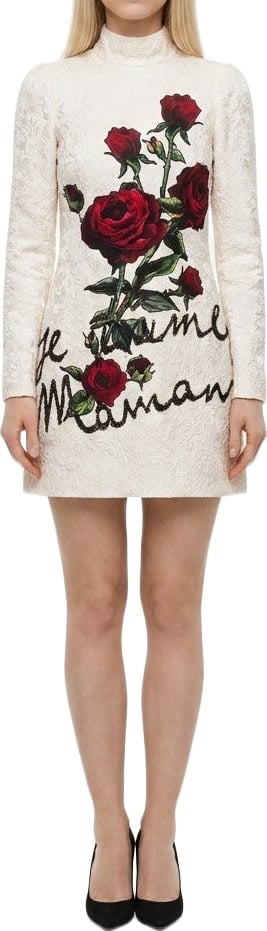 Dolce & Gabbana White Cotton Cocktail Dress
