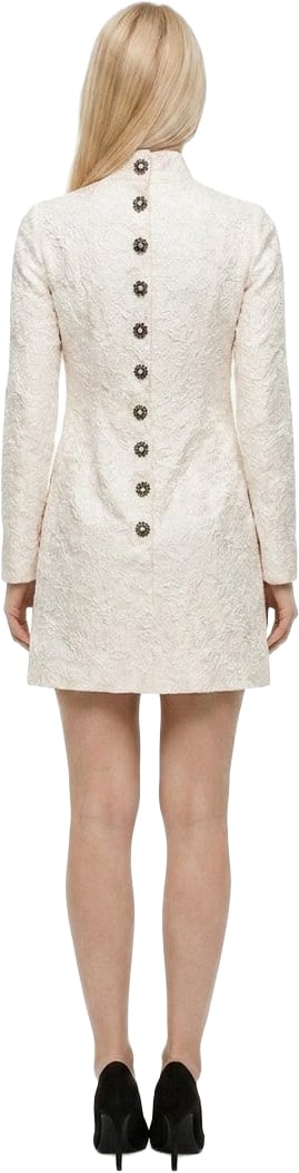Dolce & Gabbana White Cotton Cocktail Dress