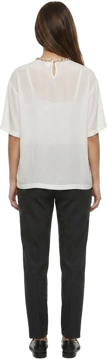Dolce & Gabbana White Silk T-Shirt