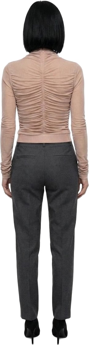 Dolce & Gabbana Beige Viscose Long Sleeve T-Shirt