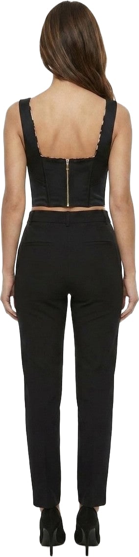 Dolce & Gabbana Black Elastane Sleeveles T-Shirt