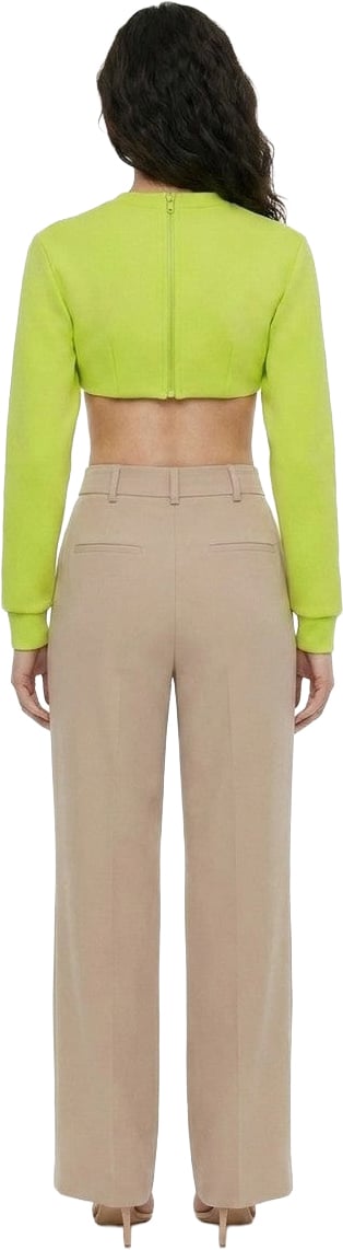 Dolce & Gabbana Yellow Elastane Long Sleeve T-Shirt