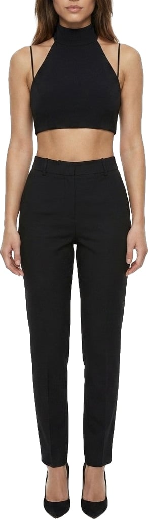 Dolce & Gabbana Black Elastane Sleeveles T-Shirt