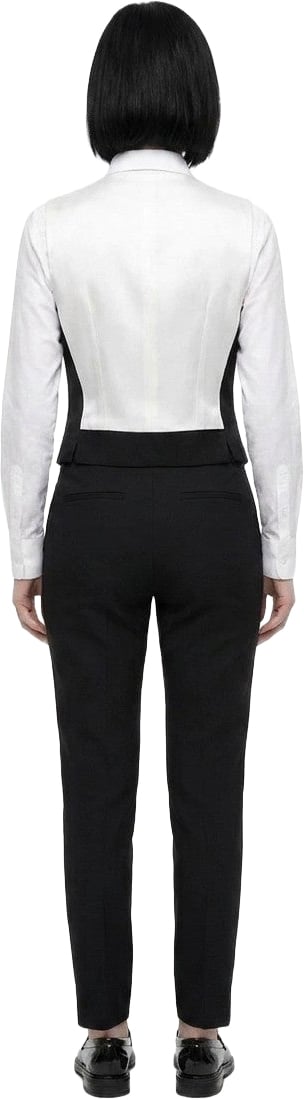 Dolce & Gabbana Black Elastane Waistcoat