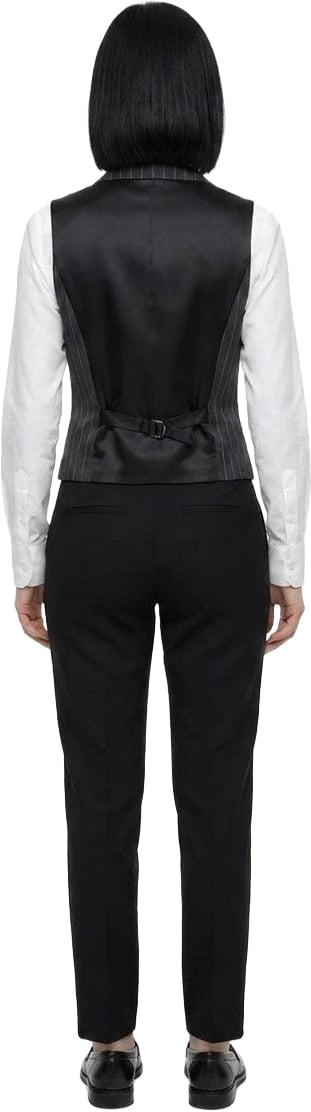 Dolce & Gabbana Black Wool Waistcoat