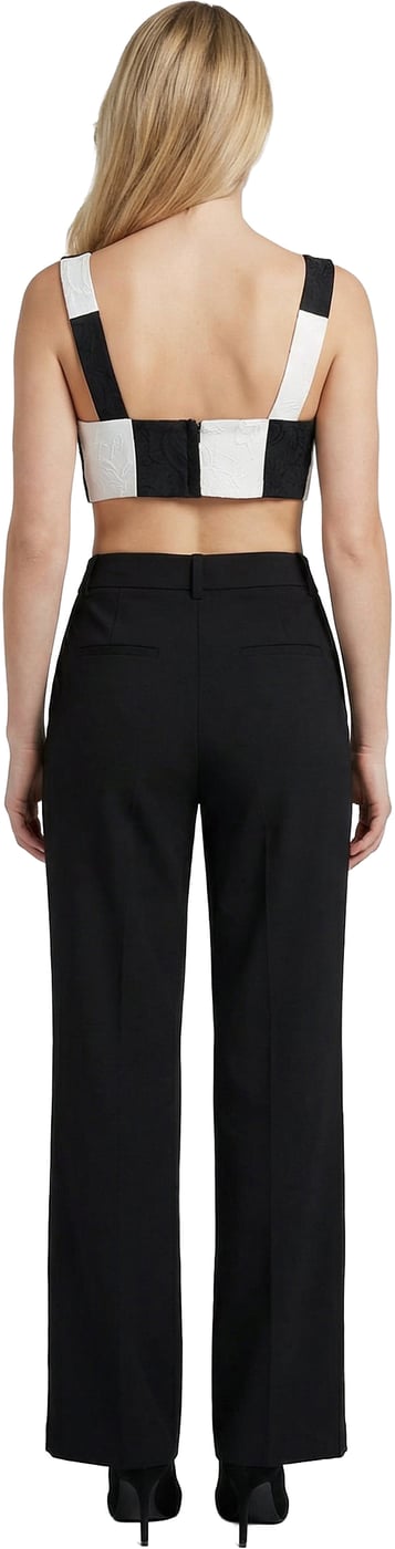 Dolce & Gabbana Black And White Elastane Tank Tops