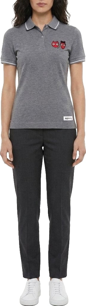 Dolce & Gabbana Gray Cotton Polo Shirt