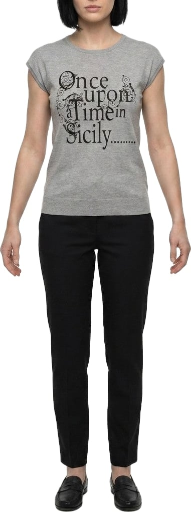 Dolce & Gabbana Gray Polyamide T-Shirt