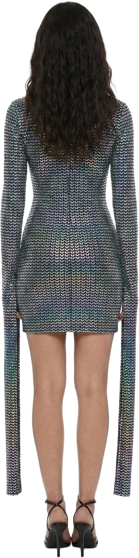 Dolce & Gabbana Silver Elastane Cocktail Dress