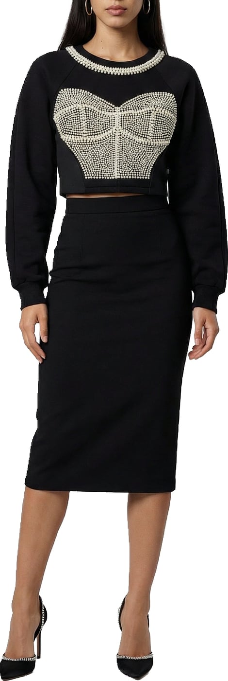 Dolce & Gabbana Black Cotton Sweatshirt