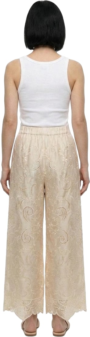 Dolce & Gabbana Beige Cotton Casual Pants