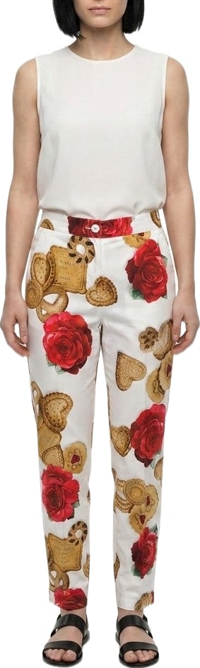 Dolce & Gabbana Multicolor Cotton Casual Pants
