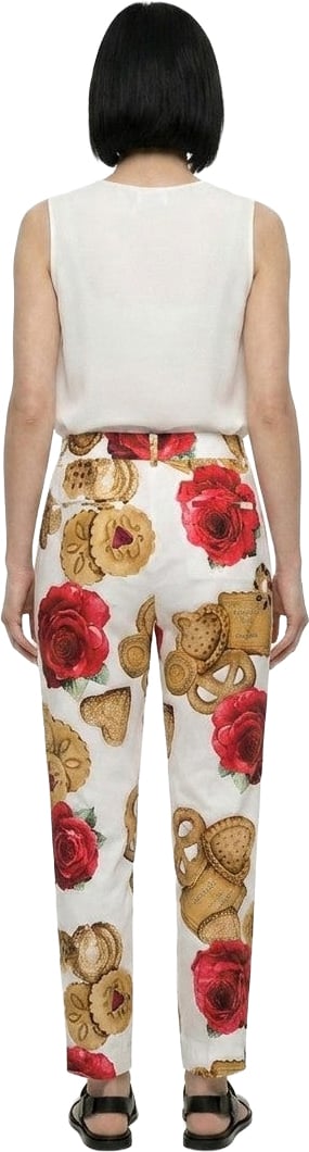 Dolce & Gabbana Multicolor Cotton Casual Pants