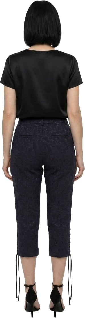 Dolce & Gabbana Black Cotton Cropped Pants