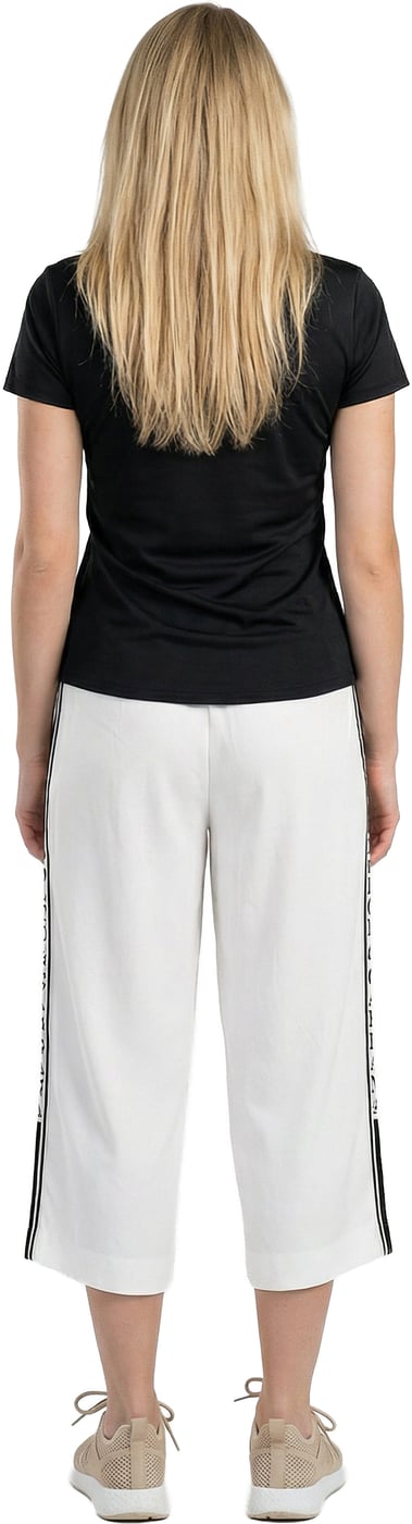Dolce & Gabbana White Elastane Cropped Pants