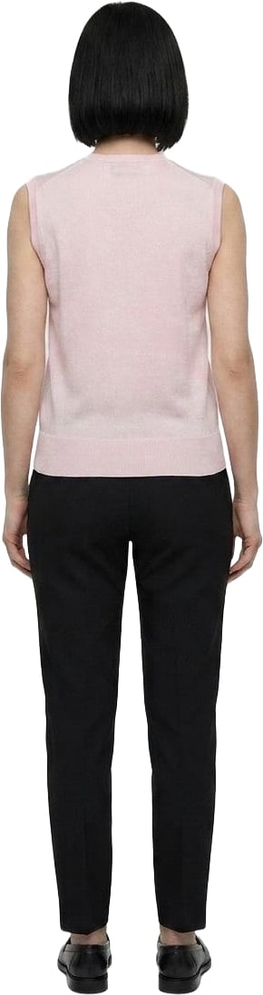 Dolce & Gabbana Pink Silk Tank Tops