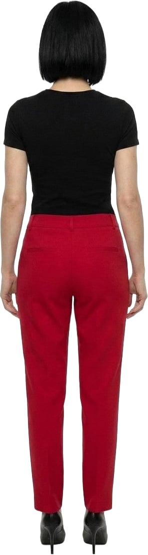 Dolce & Gabbana Red Elastane Dress Pants