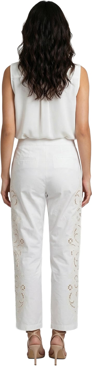 Dolce & Gabbana White Cotton Pants