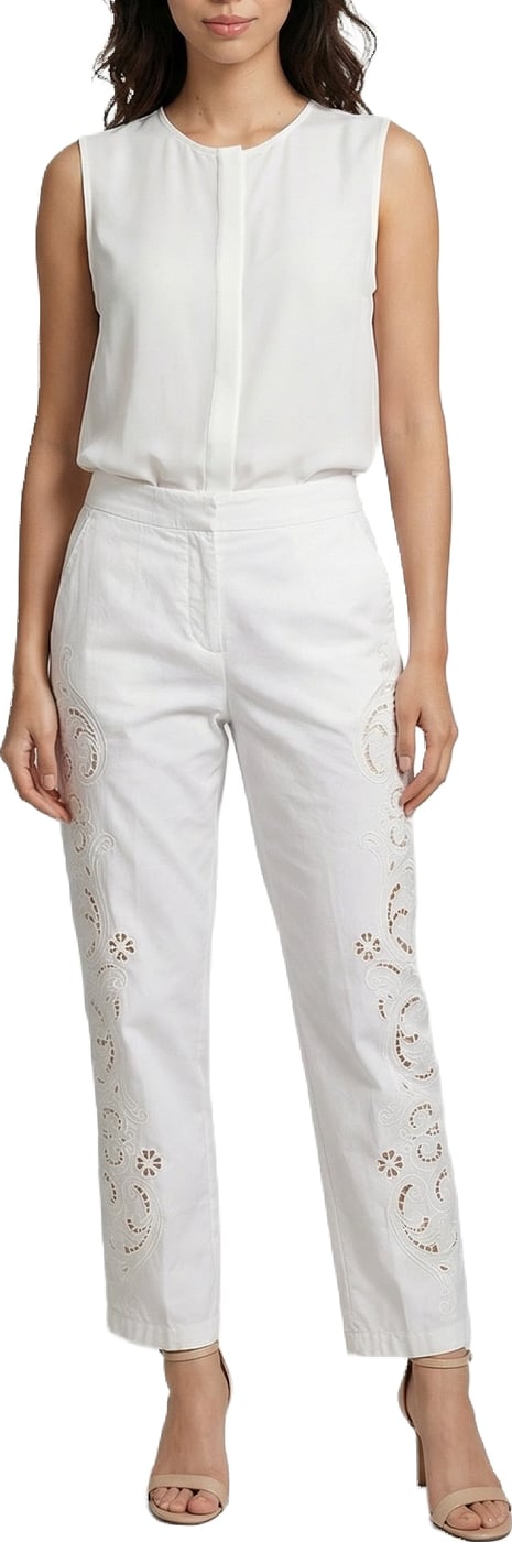 Dolce & Gabbana White Cotton Pants