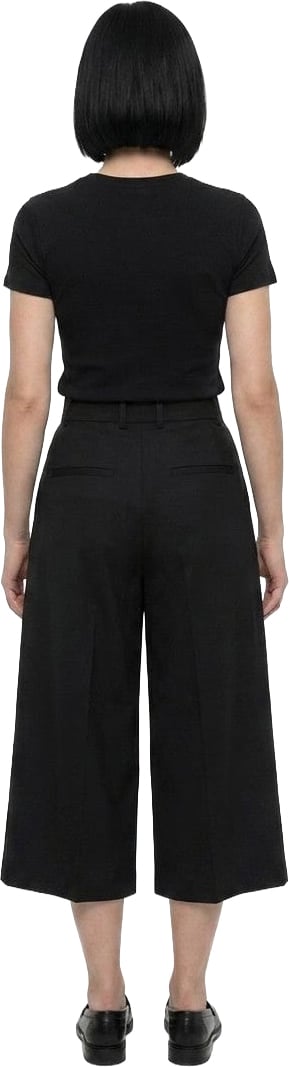 Dolce & Gabbana Black Cotton Cropped Pants