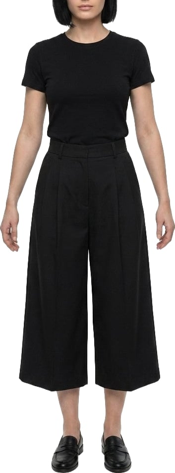 Dolce & Gabbana Black Cotton Cropped Pants