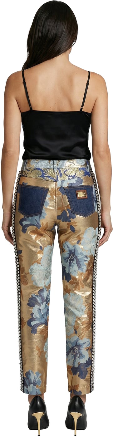 Dolce & Gabbana Blue Cotton Straight-Leg Jeans