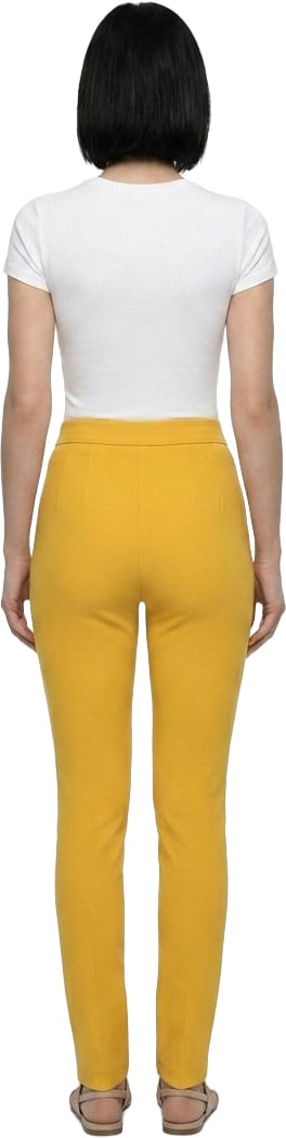 Dolce & Gabbana Yellow Polyester Skinny Pants