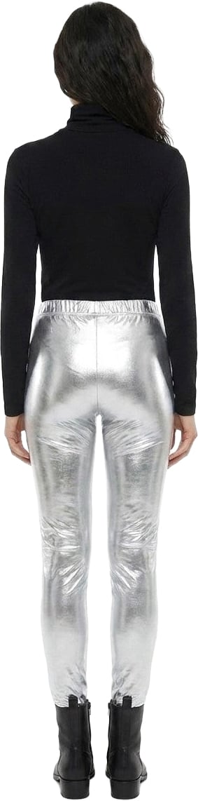 Dolce & Gabbana Silver Elastane Casual Pants