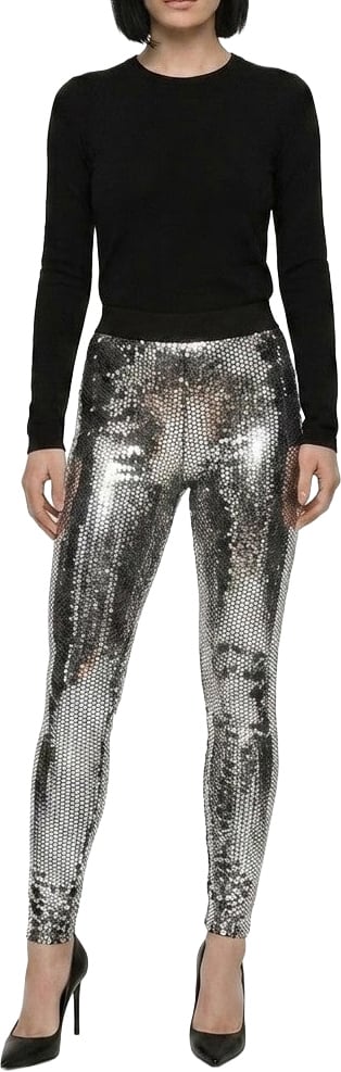 Dolce & Gabbana Silver Cotton Leggings