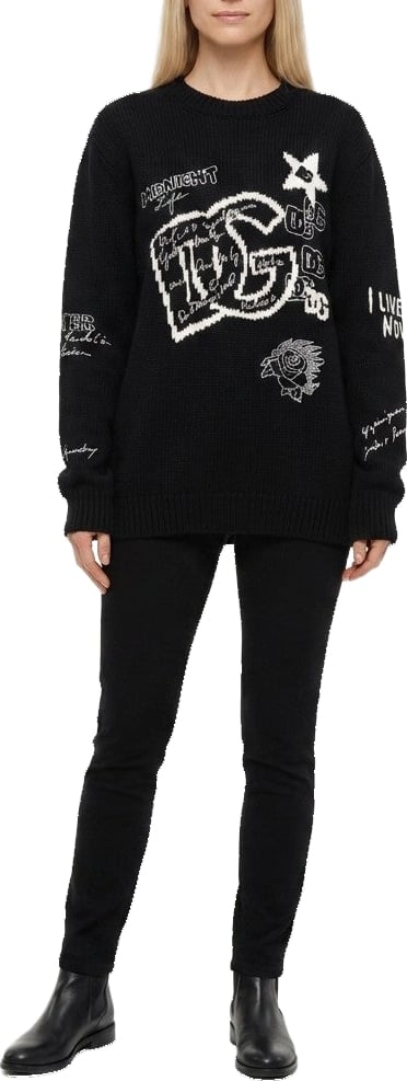 Dolce & Gabbana Black Viscose Sweater