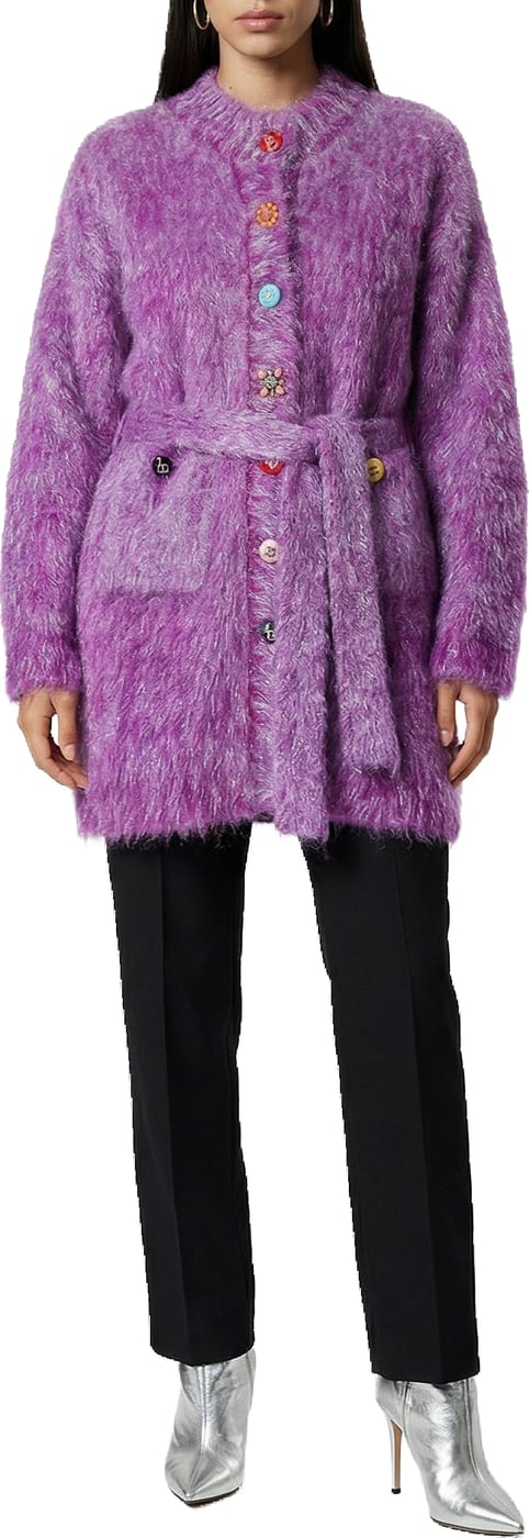 Dolce & Gabbana Purple Polyamide Cardigan