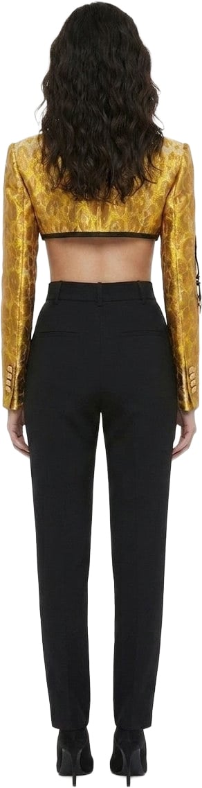 Dolce & Gabbana Yellow Elastane Jacket